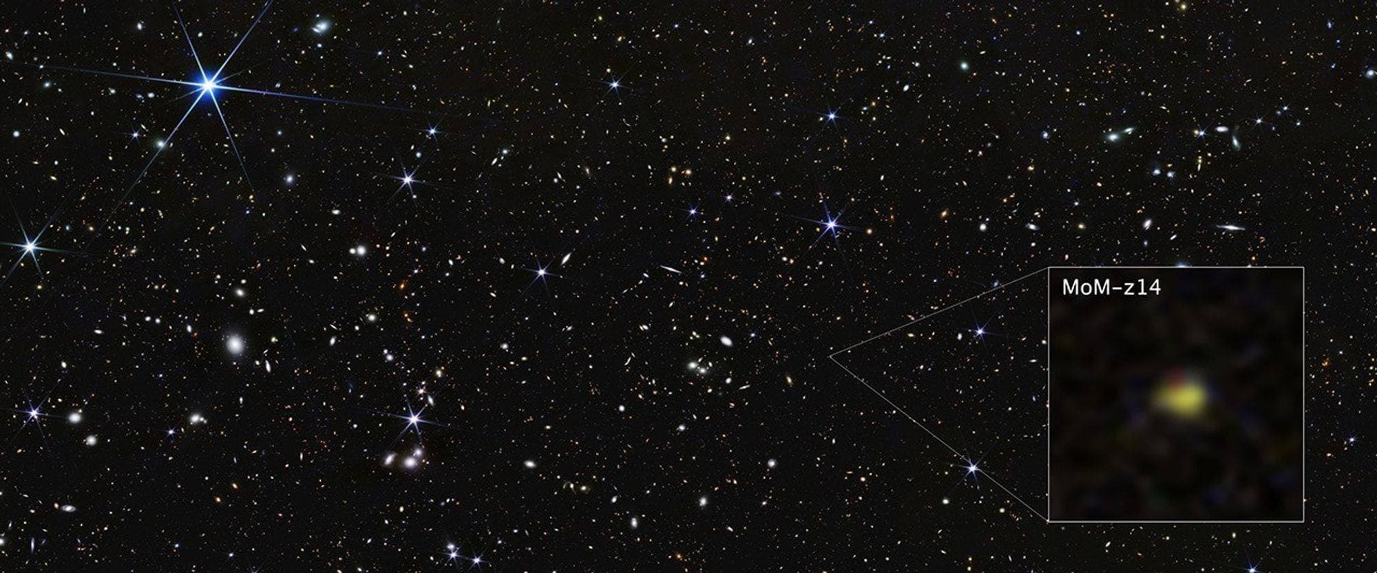 JWST MoM z14 galaxy