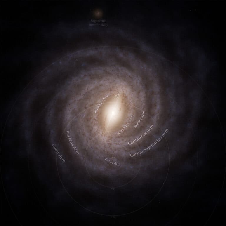 The best Milky Way map by Gaia labelled