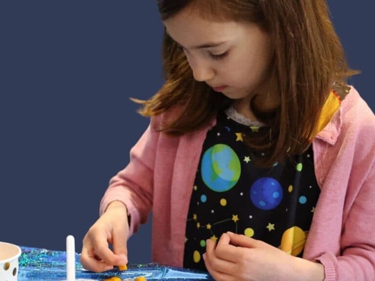 young girls at an astronomy event